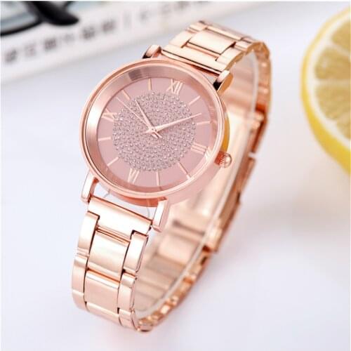 Diamond Women Luxury Brand Watch Rhinestone Elegant Ladies Watches Gold Clock Wrist Watches For Women relogio feminino