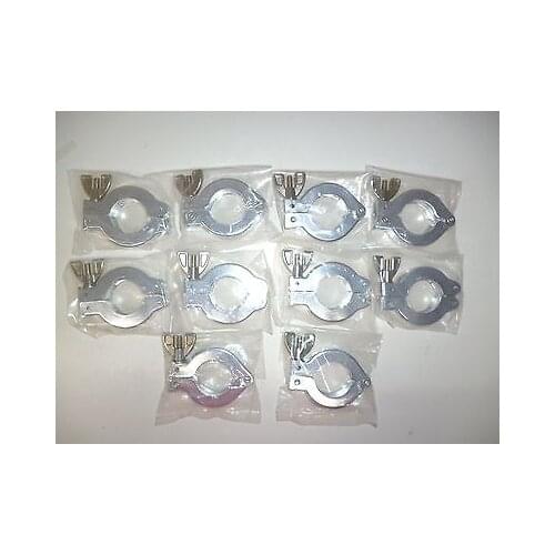 Lot of 10 Clamp KF25 Aluminum New Vacuum Pump Flange Fitting Parts