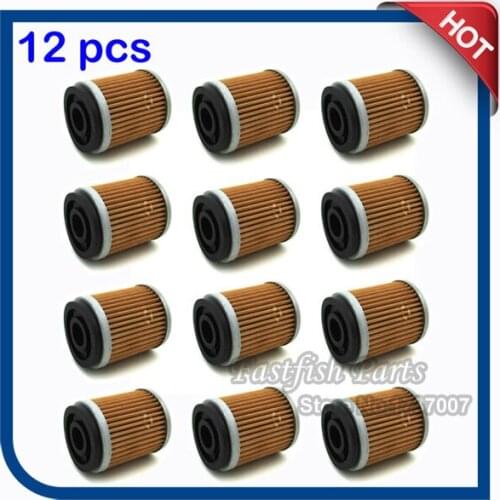 12pcs/pack Oil Filter For YFM400FW KODIAK YFM350X WARRIOR YFP350 TERRAPRO YFM350FW BIG BEAR YFM350FX WOLVERINE RAPTOR YFM350R