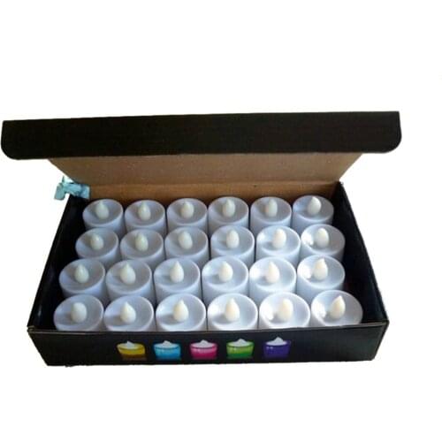 Reusable Battery Powered LED Flameless Candle Light Romantic Colorful Wedding Birthday Party Courtship Light Lamp