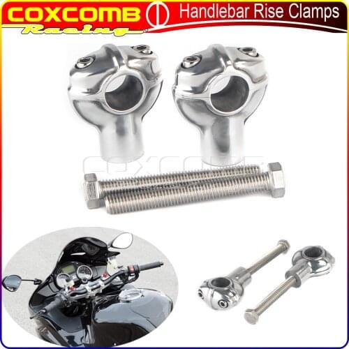 Motorcycle Brass/Sliver Handlebar Handle Bar Riser 1'' 25mm Bar Mount Clamp For Harley Sportster XL 883 Iron 1200 Bobber