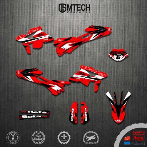DSMTECH Motorcycle Team Graphic Decal & Sticker Kit For BETA RR 2018-2019 2018 2019 Graphic