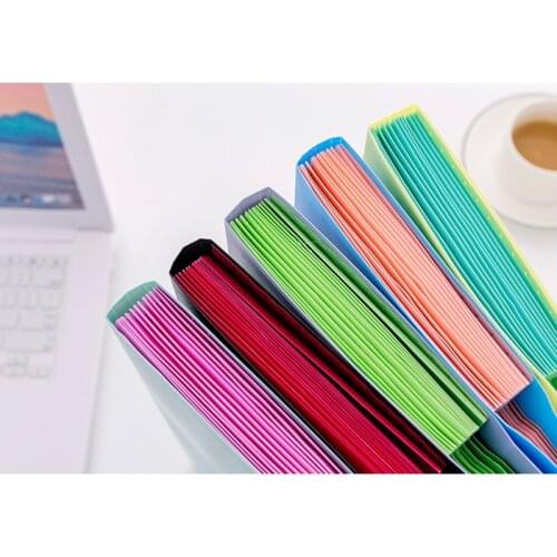 Snap Closure Plastic Accordion Document Organizer File Folder Labels for School and Office UY8
