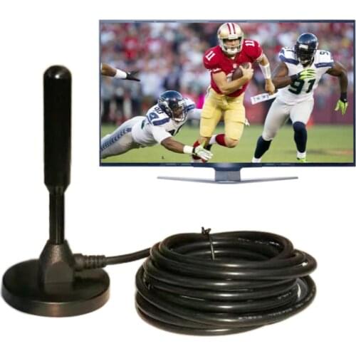 HD Portable Digital Antenna Gain 3.tBi Indoor/Outdoor Digital DVB-T Aerial Antenna for TV HDTV with UHF/VHF Dual Antenna Receive