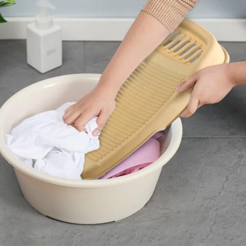 1 Pcs Portable Clothes Cleaning Tools Antislip Laundry Accessories Washboard Plastic Washing Board
