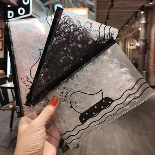 1000 pcs/lot Colorful Clear Black Small Rubber Bands Hair Tie Gum For Ponytail Holder Elastic Hair Bands For Baby Girl