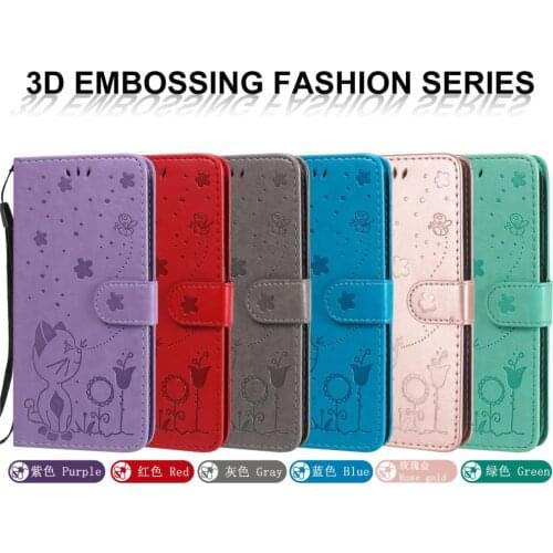 New PU Leather Book Wallet Phone Bag Cover For capinha Samsung A01 EU Para Cat Cases Capinha Galaxy A01 EU etui Eurasian version