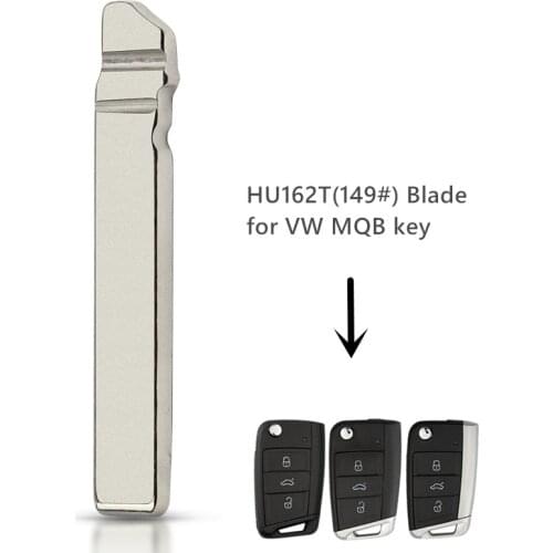 Uncut HU162T Flip KD Remote Car Key Blade #149 For VW Golf 7 Sportsvan MQB