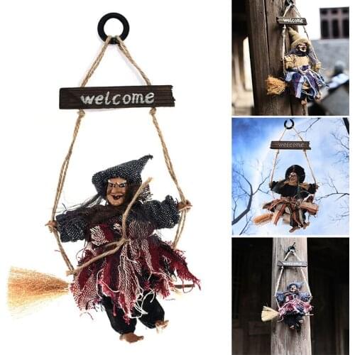 Witch Door Hanging Ornament Retro Welcome Sign Classical Halloween Party Decoration for Home Bar Haunted House xqmg Drop Ornamen