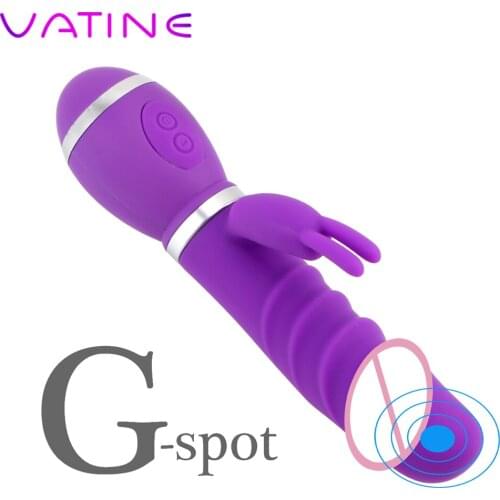 VATINE G Spot Vibrator Sex toys for Women Rabbit Vibrator Powered By Battery Clitoral Stimulator Realistic Dildo Vibrators