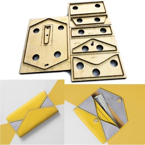 Japan Steel Blade Rule Die Cut Steel Punch Wallet Cutting Mold Wood Dies for Leather Cutter for Leather Crafts 190x100x18mm