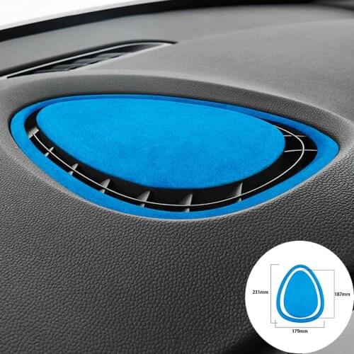 For BMW F55 F56 F54 F57 2014-2020 Alcantara Suede Wrap Car Air Vent Conditioning Outlet Panel Trim Stickers Cove Car-styling