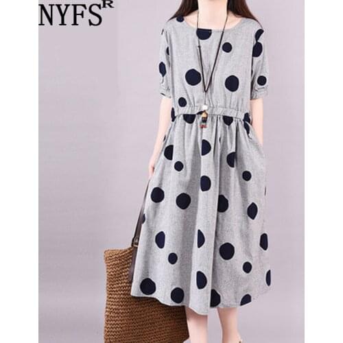NYFS 2020 New Summer Dress Fashion waist Women Dress Vestidos Robe Dresses