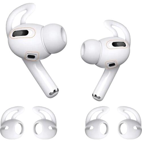 1Pair Silicone Earbuds Case For Airpods Pro Anti-Slip Soft Eartip Ear Hook Cap Cover For Airpods Pro 3 Headphone Eartip