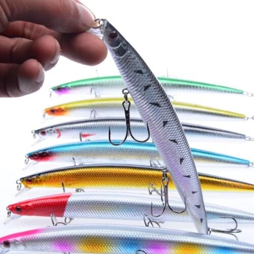 1PCS 18cm/24g Minnow Fishing Lure Artificial Make Quality Porfessional Bass Crankbait Wobbler Fishing Tackle 10 Colors Available