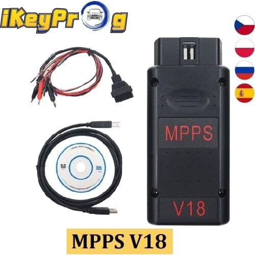 10PCS/LOT MPPS V21 Auto ECU Chip Tuning Interface MPPS V16 V18 For EDC15 EDC16 EDC17 Multi-Language CAN Flasher Remap Cable 4.8