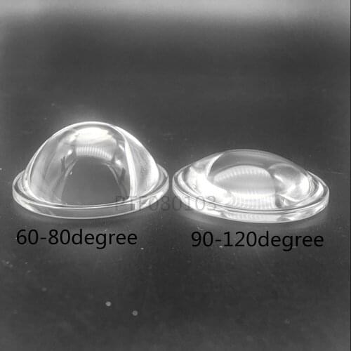 2pcs 44mm LED Lens Light Reflector Collimator Wide Angle for 10w 20W 30W 50W 100W 60-80 90-120Degree for DIY LED Light Height