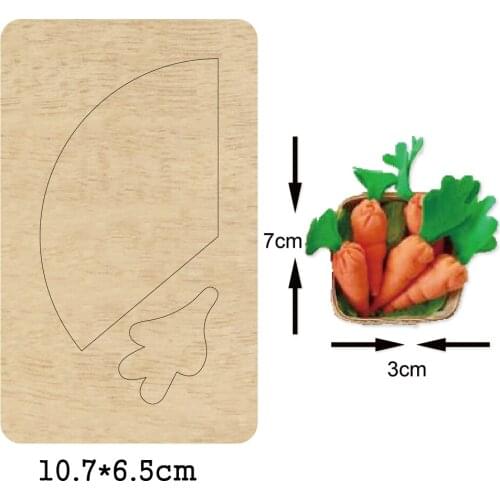 Carrot wooden die 2020 Crafts Scrapbooking Stencil Cutting Dies