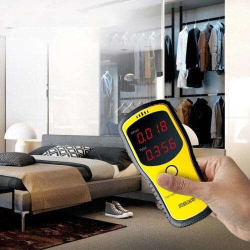 Air Quality Detector Gas Analyzer Formaldehyde Gas Tester Sensor HCHO TVOC Meter Portable Professional Laser