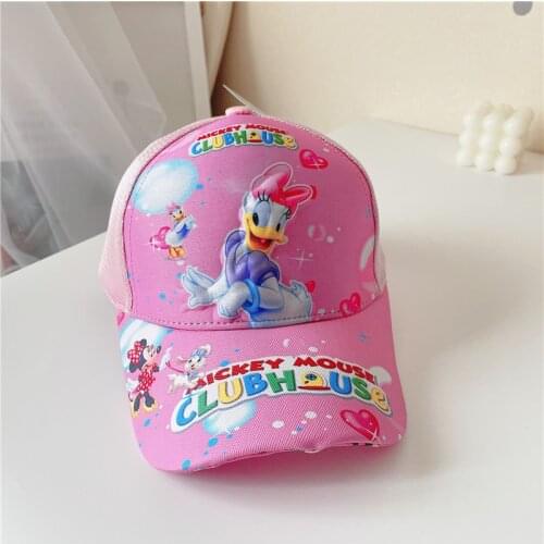Disney Mickey Mouse Children Cap Cartoon Marvel Spiderman Baseball Caps Bucket Hat Cute Girls Boys Hip Hop Fashion Sunhat Cap