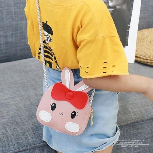 Kids Backpack Girl Cute Cartoon Bags Waist Money Mini Bag PU Leather Girl Messenger Bag