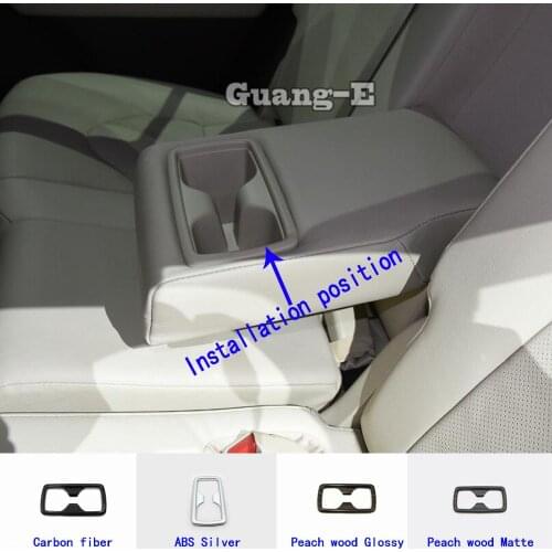 For Toyota Highlander 2020 2021 2022 Car Styling Cover Trim ABS Rear Back Center Console Cup Holder Gear Box Frame Parts