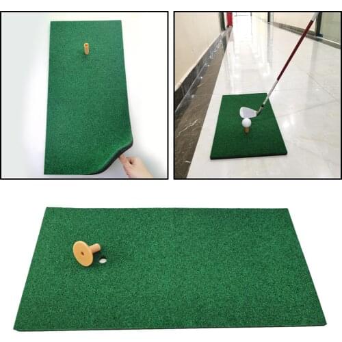 Golf Practice Mat Putting Pad Yard Garden Practicing Chipping Turf Tee Holder