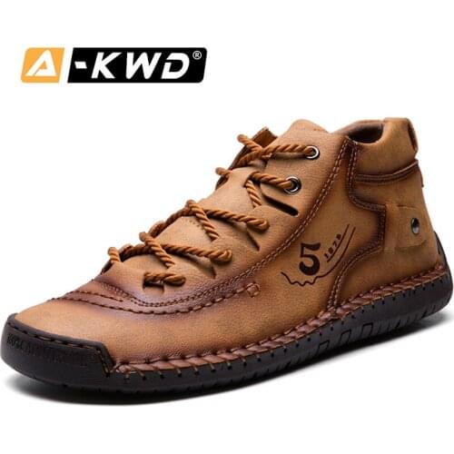 Fashion Handmade Men Luxury Shoes Heren Schoenen Leer High Top Sneakers Light Man Shoe Outdoor Casual Pu Lether Shoes Men 38-48