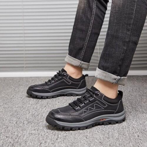 Mens casual shoes new style retro leather board shoes fashion leather mens casual shoes comfortable outdoor shoes big size 48