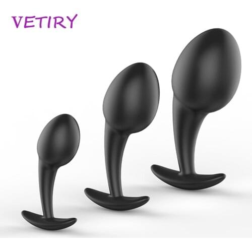 VETIRY 3 Silicone Anal Plugs Training Set Dildo Anal Sex Toys For Woman Male Prostate Massager Butt Plug Adult Erotic Products