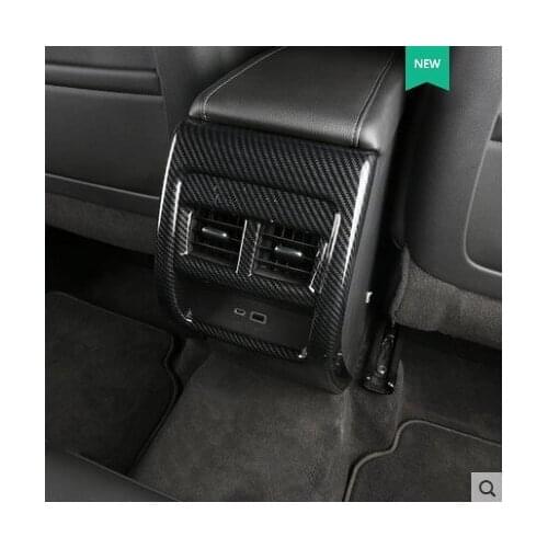 Fit for Cadillac xt4 rear exhaust air outlet frame rear charging decorative frame, anti kick and scratch proof car