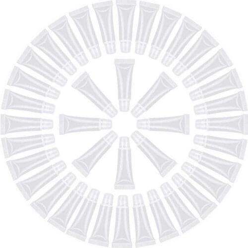 20pcs/lot 15ML Lip Gloss Tubes Empty Cosmetic Refillable Bottle Lipgloss Squeeze Container Lipstick Balm Tube Beauty Travel Tool