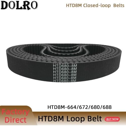 HTD 8M synchronous belt C=664/672/680/688 width 15/20/25/30/40/50mm Teeth 83 84 85 86 HTD8M Timing Belt 328-8M 336-8M 344-8M