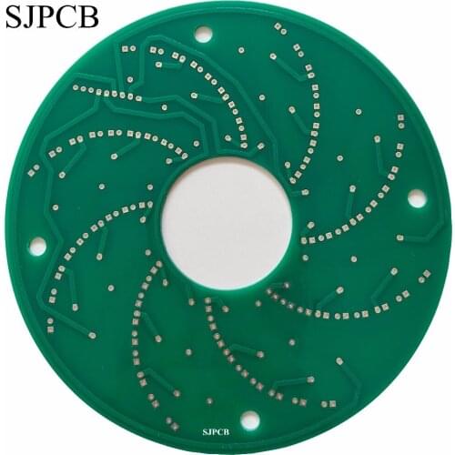SJPCB Round FR4 Circuit Board Lighting PWB Prototype or Mass Production Supported Fast Delivery time with Good Price Maker