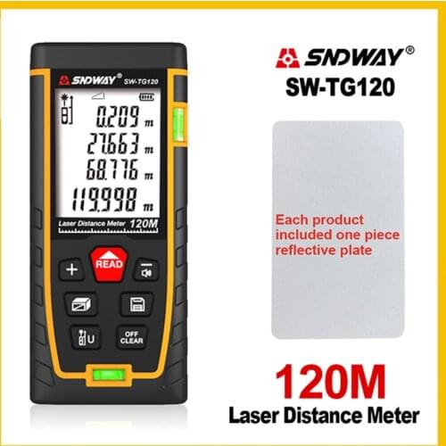 SNDWAY Double Horizontal bubble New Rangefinder range finder Laser Distance Meter Range Hand Tool Device SW-TG50 70 100 120