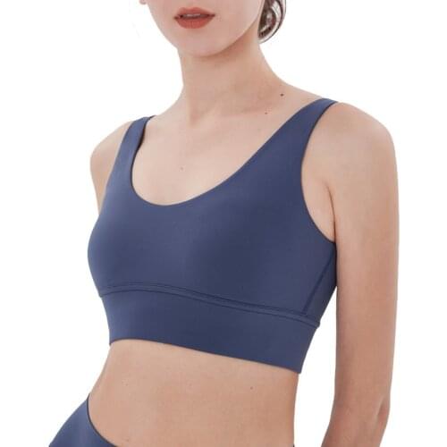 BeeHouse Sports bra beautiful back European and American charm deep V gather fitness vest yoga underwear femme tank top women