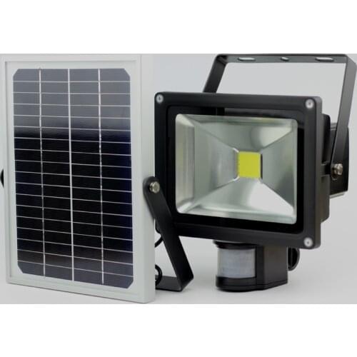 2020Hot sales 20W Solar LED security light Garden Light PIR motion detected refelector LED flood light IP65 CE ROHS Aproved