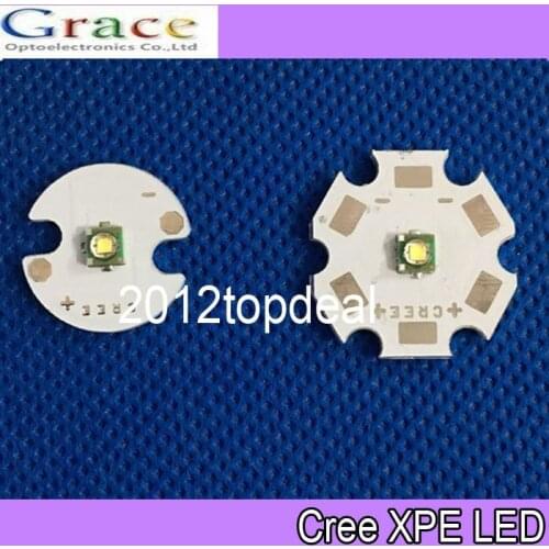 10PCS CREE XPE XP-E LED R3 1W 3W led Warm White 3000-3200K with 16mm/20mm Round base