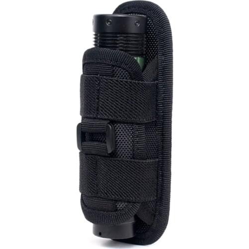 Tactical 360 Degrees Rotatable Flashlight Pouch Holster Torch Case Cover Belt Pouch For Flashlight Hunting Accessories