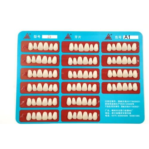 1Card=96pcs Dental Veneers Teeth Whitening Temporary Crowns Resin A1 Color
