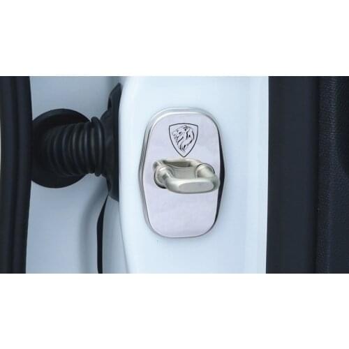 Door Lock Decoration Protection Stainless Steel Plastic Cover case for Peugeot 307 peugeot 206 308 207 406 408 301 2008