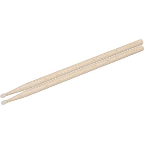 2pcs Rock Band Coated 5A Natural Maple Wood Tip Bass Drum Stick Drumsticks