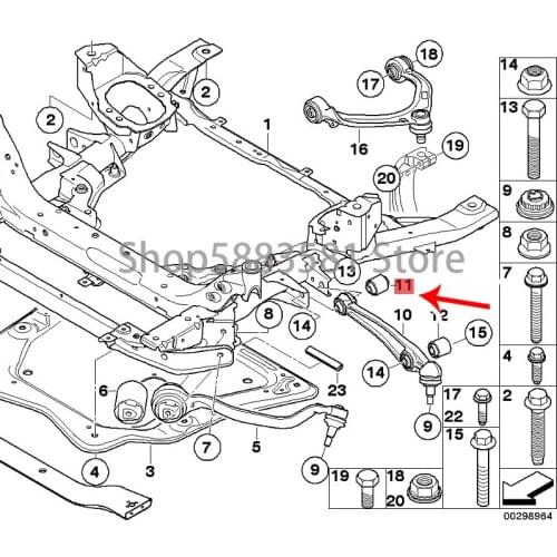 CAR rubber bearing Lateral swing arm bm wE70 X5 3.0SI E70 X5 3.0 E70 X5 4.8I Suspension bushing Traction arm bushing