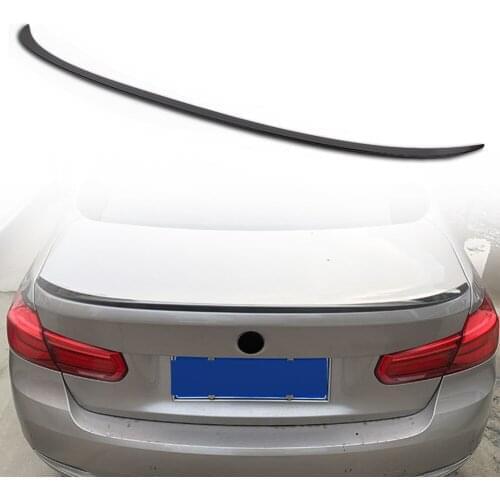 Car Rear Boot Trunk Wing Tail Spoiler Lip Splitter Trim Glossy Black ABS For BMW 3 Series F30 2012 2013 2014 2015 2016 2017 2018