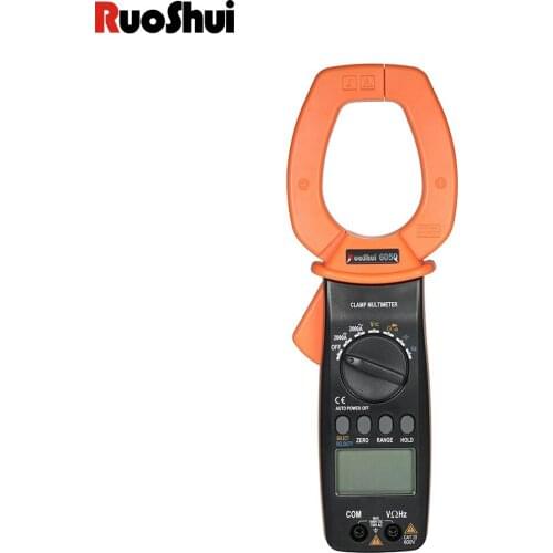 RuoShui 6050 Mini Digital Clamp Meters Auto AC/DC Voltage Current 600v True RMS Multimeter Capacitance Electrical Megger Tester