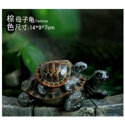 ATortoise decoration mother turtle simulation animal resin sculpture longevity decorations modern decoration Home