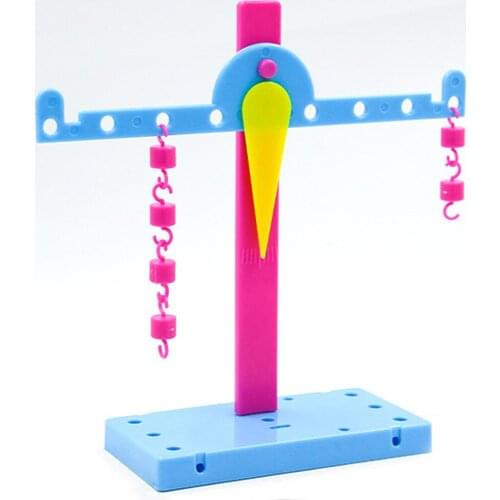 DIY Baby Lever Principle Balance Scale Toy Kids Plastic Educational Toy Experiments Material Physics Teaching Tool for kids