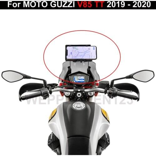 For MOTO GUZZI V85TT V85 TT 2019 - 2020 Motorcycle GPS SMART PHONE Navigation GPS Plate Bracket Adapt Holder Kit