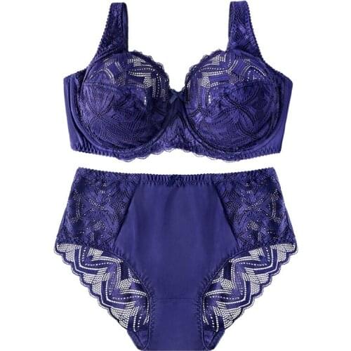 Thin Lace Mesh womens Bra Sexy Lingerie Wireless Bralett Push up Breathable Underwear Panties Briefs Sets 80E 85E 90E 95E 100E