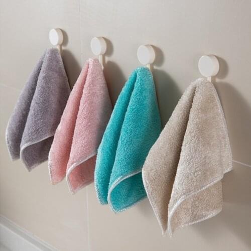 Kitchen Anti-Grease Dishcloth Wiping Rag Super Absorbent Superfine Bamboo Clothing Towel Fiber Cleaning Cloth Washing Dish Wiper